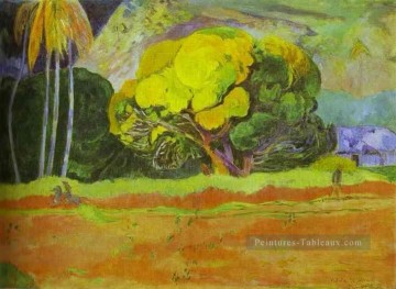 Fatata te moua Au pied d’une montagne postimpressionnisme Primitivisme Paysage Paul Gauguin Peinture à l'huile